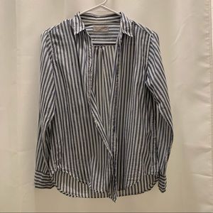 Everlane Striped 100% Cotton Button Up